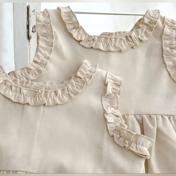 Bundle Bubble Heart Short Sleeve Romper and Boho Beige Romper - Picture 6 of 10